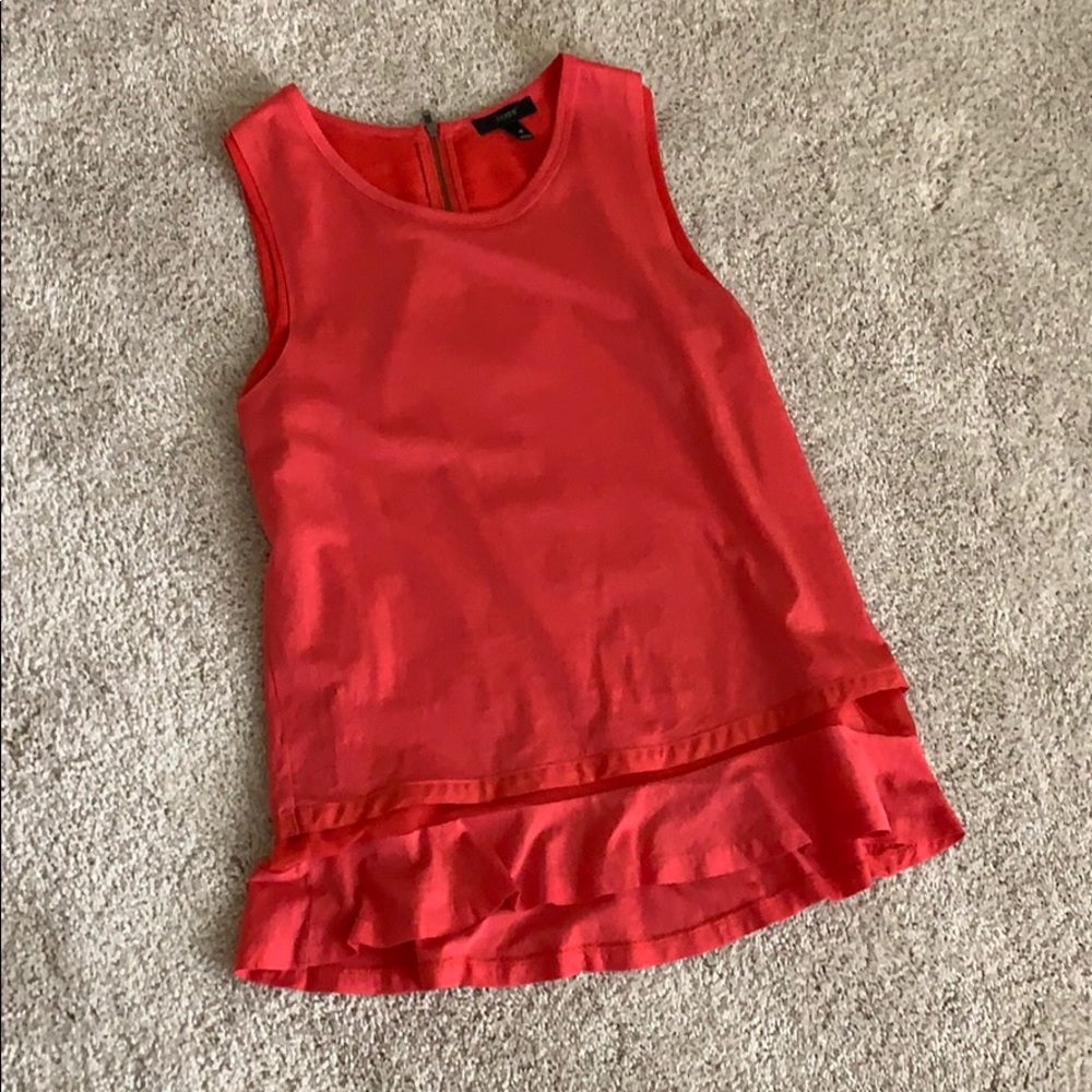 J. Crew layered top with cute layered flowy look